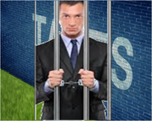 In jail